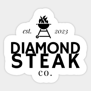 Diamond Steak Co. Logo - from "The Accidental Swipe" Sticker